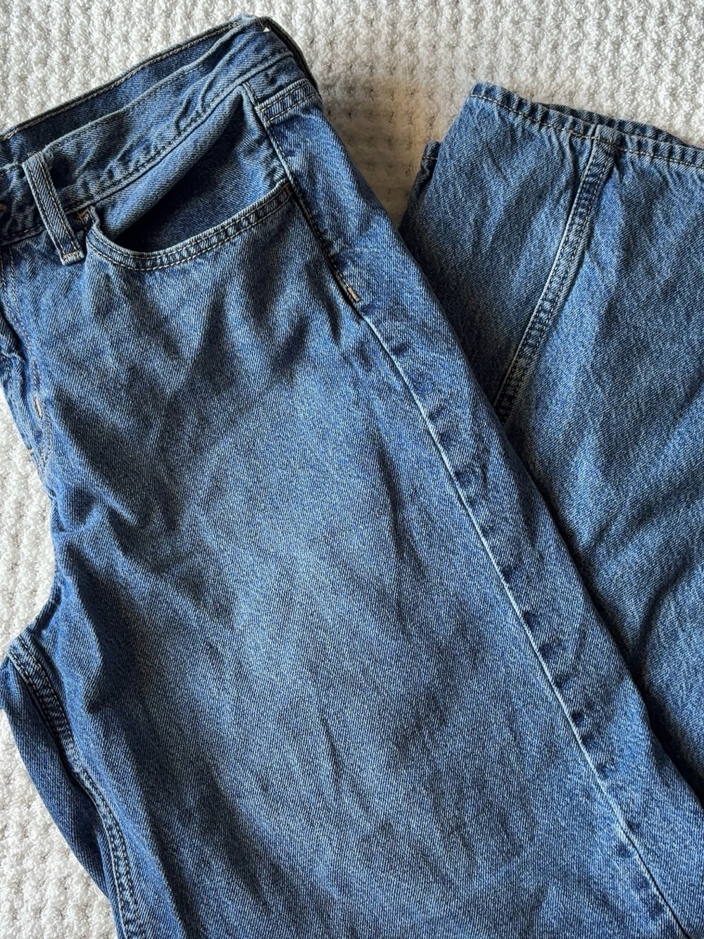 Old Navy blue wow baggy wide leg jeans size 4
